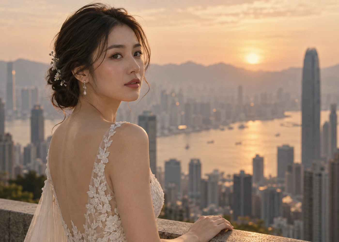 Hong Kong city bridal story